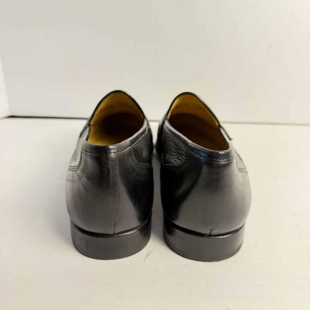 Mezlan Sierra Shoes Mens Size 12‎ Black Brown Leather Dress Tassel Loafers Spain